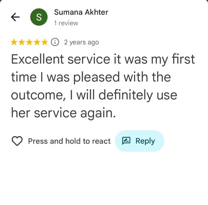 Screenshot of a 5-star Google Review praising Hidayah Health’s Hijama course and professionalism.